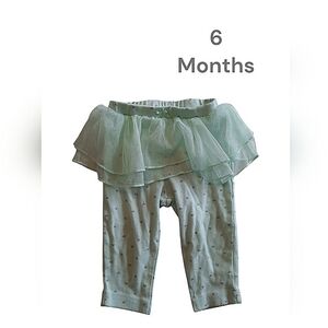 ✅4/25$✅ 6 months Mint‎ Green Baby Tutu Leggings